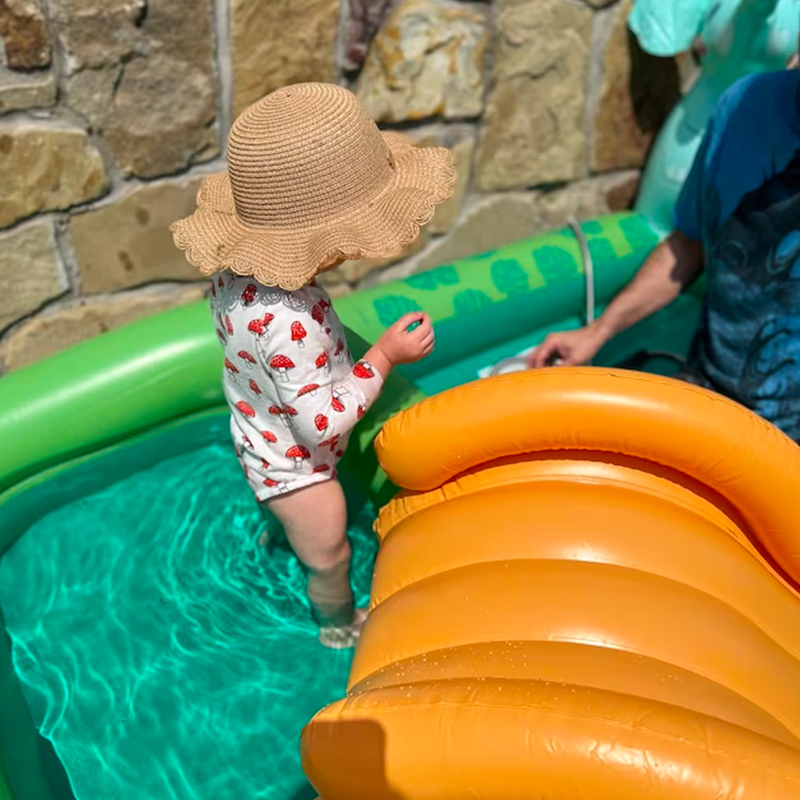 Personalized Summer Leather Patch Straw Hat