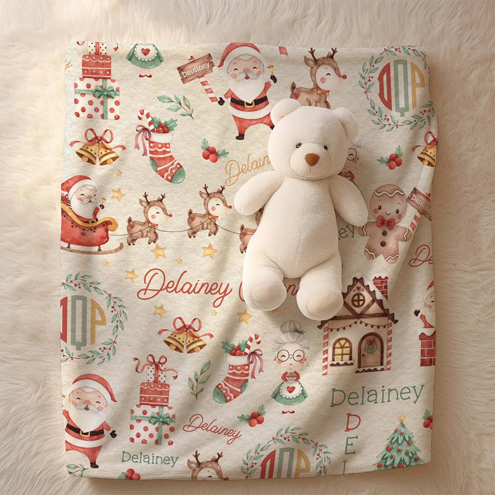 Personalized Merry Christmas Blanket for Comfort & Unique | BKMC29