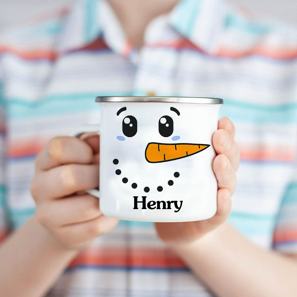 Personalised 12oz Snowman Mugs for Kids  | KidMug13