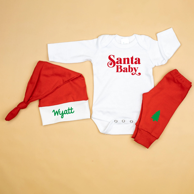 Personalized Baby Christmas Ropmer Onesie Set | MCGift91
