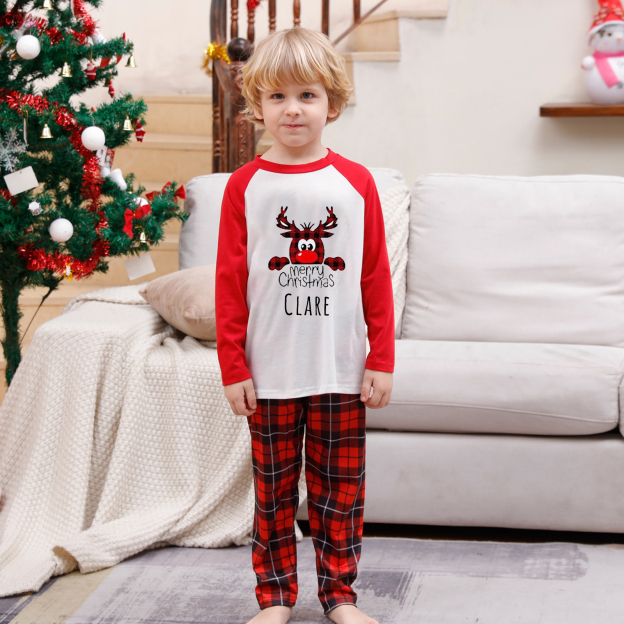 Personalized Matching Family Christmas Pajamas Set | CWFamily09