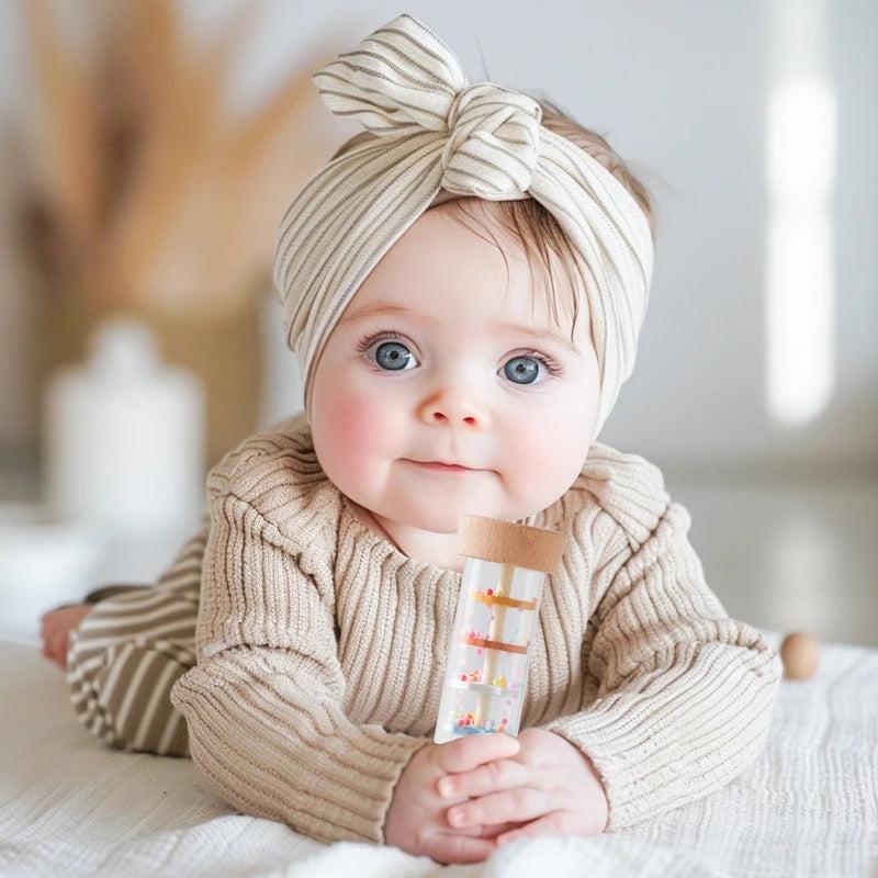 Personalized Baby Wood Rattle Sensory Toy | CWToy135