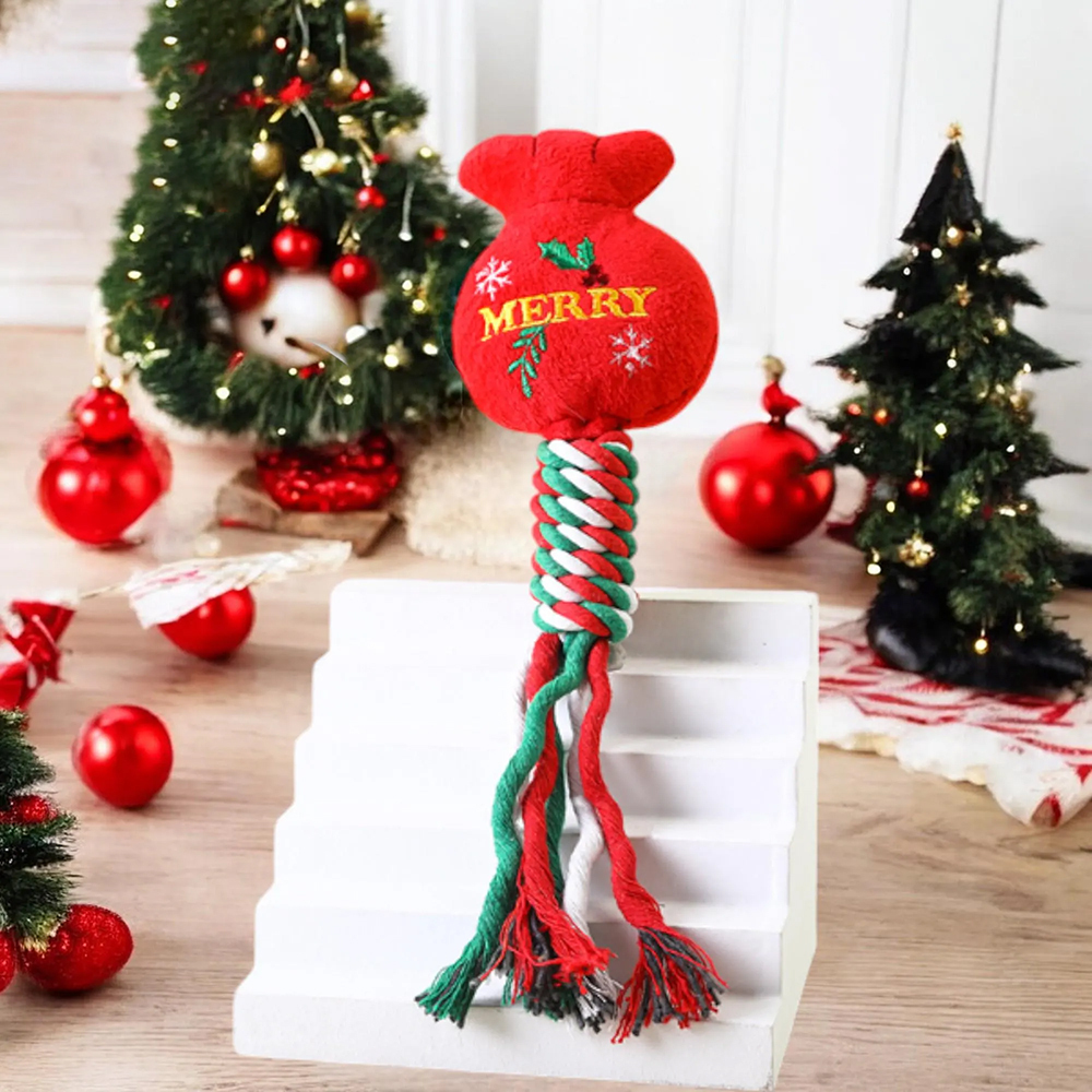 Personalized Christmas Pet Squeaky Chew Toy | MCGift111