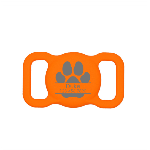 Personalized Pet Apple Air Tag Holder for Dog Collar | BKPet139