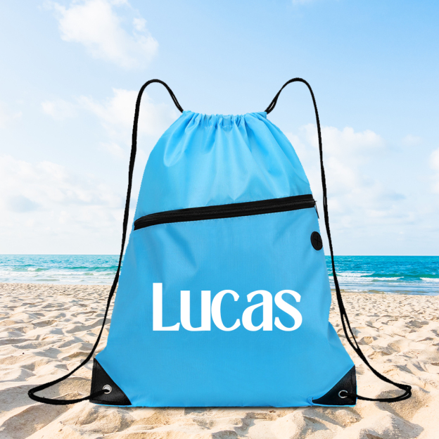 Personalized Colourful Drawstring Water Proof Beach Bag | CWBeach147