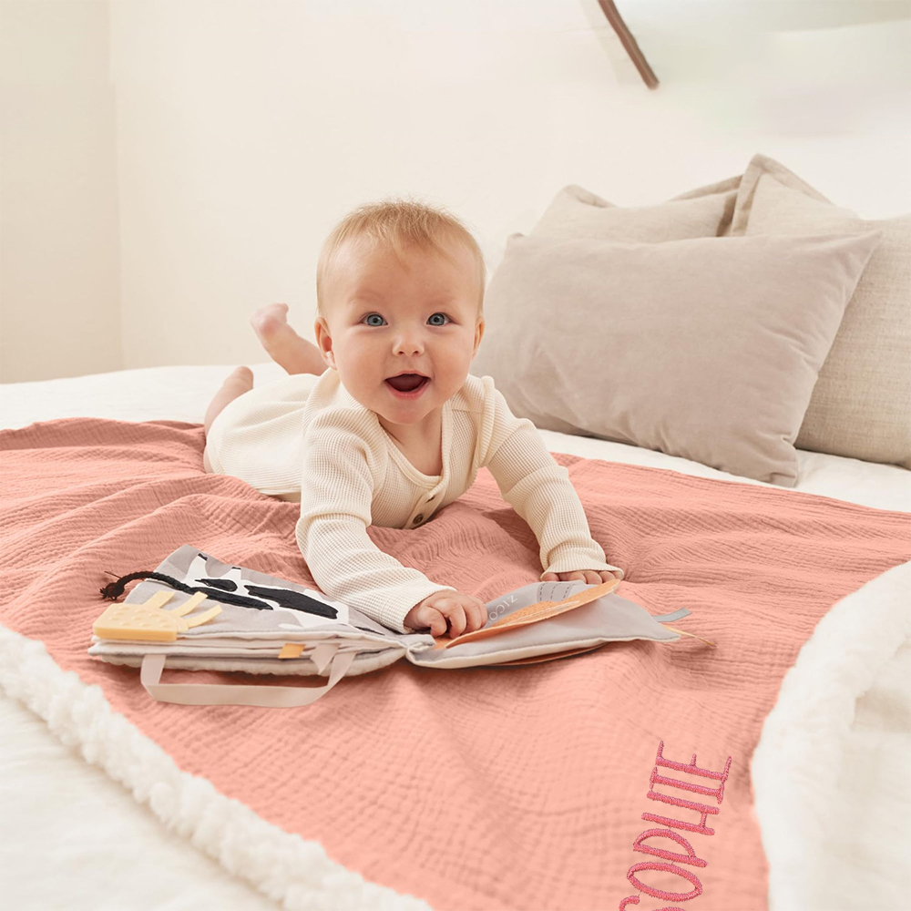 Personalized Embroidered Soft Fleece Baby Blanket | CWBaby154