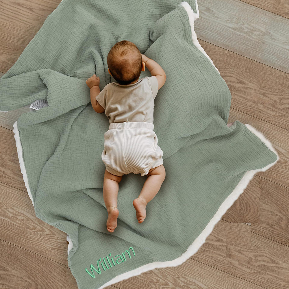 Personalized Embroidered Soft Fleece Baby Blanket | CWBaby154