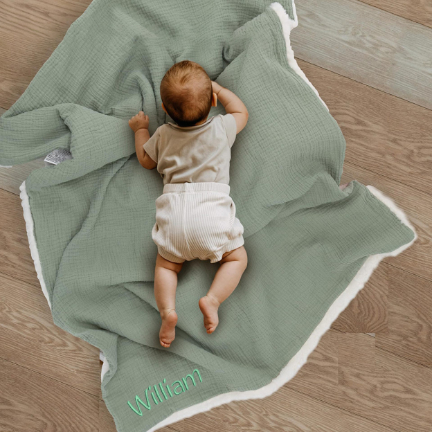 Personalized Embroidered Soft Fleece Baby Blanket | CWBaby154