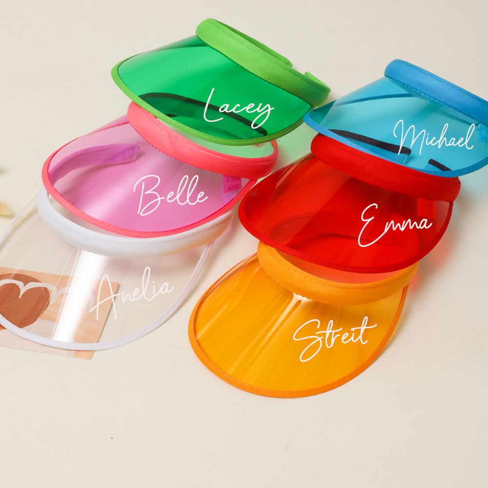 Personalized Children's Holographic Colored Sun Hat for Summer & Beach | CWBeach153