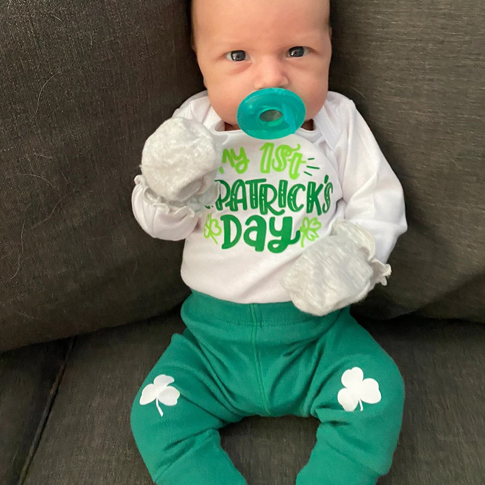 Personalized Baby 1st St. Patrick's Day Outfit Set | CWBaby163