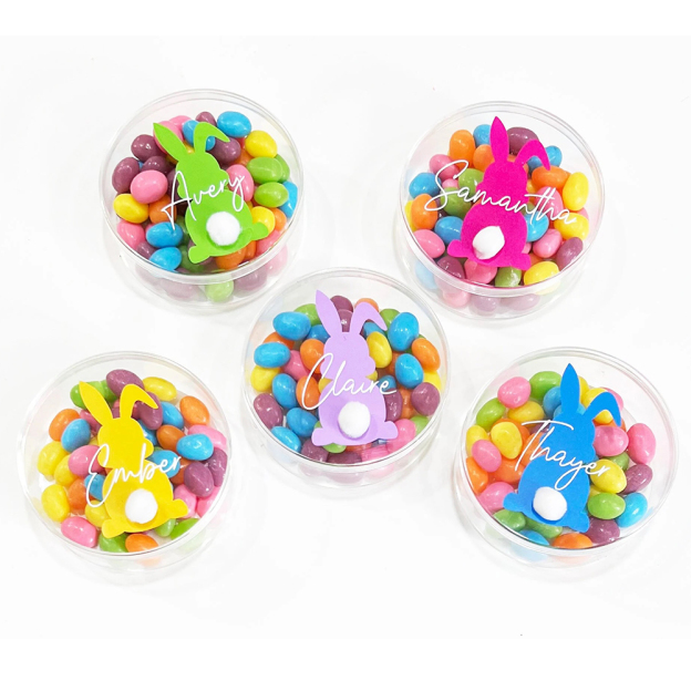 Personalised Lovely Easter Bunny Candy Containers | CWEaster40