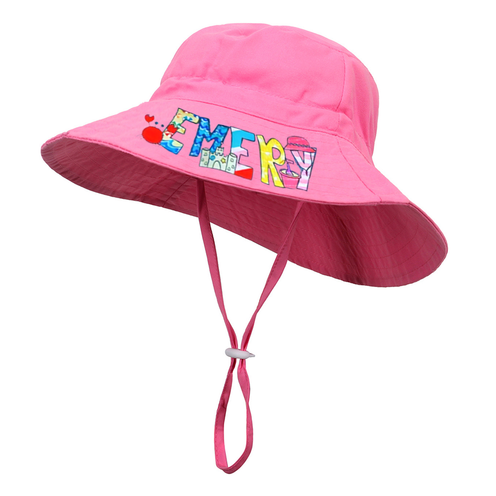 Personalized Lovely Summer Sun Protection Bucket Hat | CWBeach159
