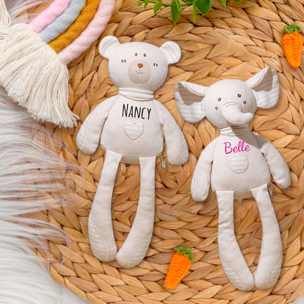 Personalized Cute Long Legs Sleeping Baby Toys | CWToy118