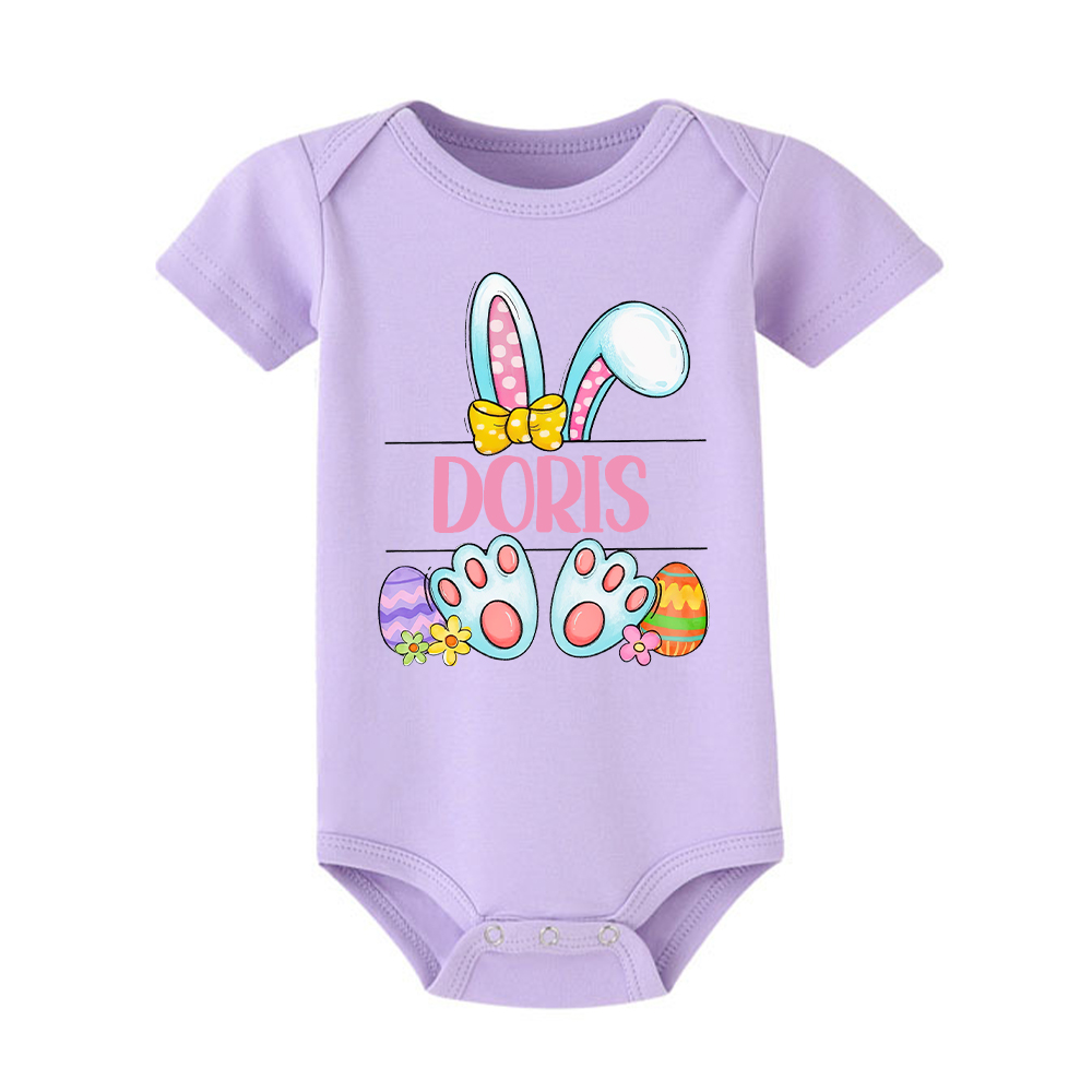 Personalized Baby Cute Easter Bunny Romper | CWEaster44