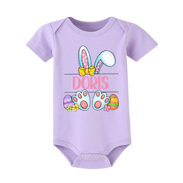 Personalized Baby Cute Easter Bunny Romper | CWEaster44