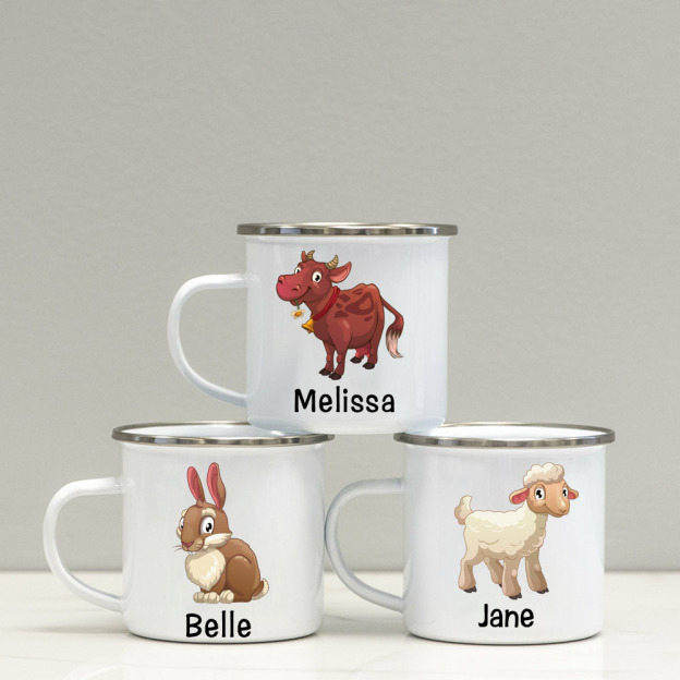 Personalised 12oz Farm Animals Mugs for Kids  | KidMug33