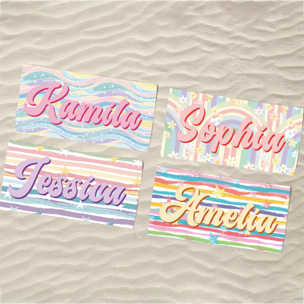 Personalized Lovely Kid Towel for Summer & Beach | CWTowel159