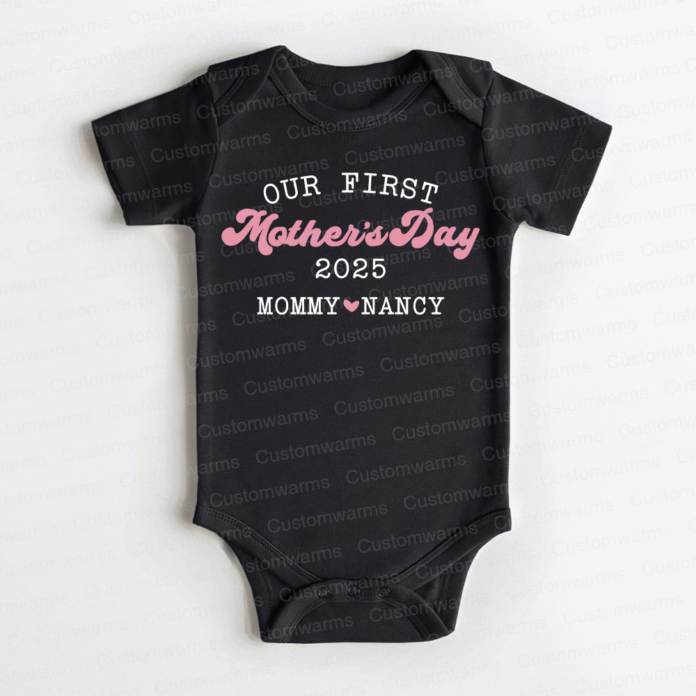 Personalized First Mother's Day Mommy and Baby Outfit | CWFamily30