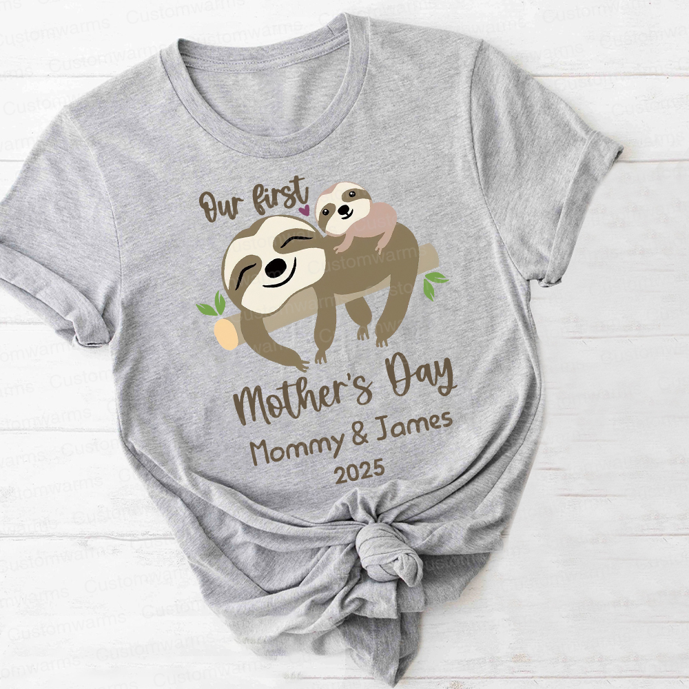 Personalized First Mother's Day Mommy and Baby Outfit | CWFamily33