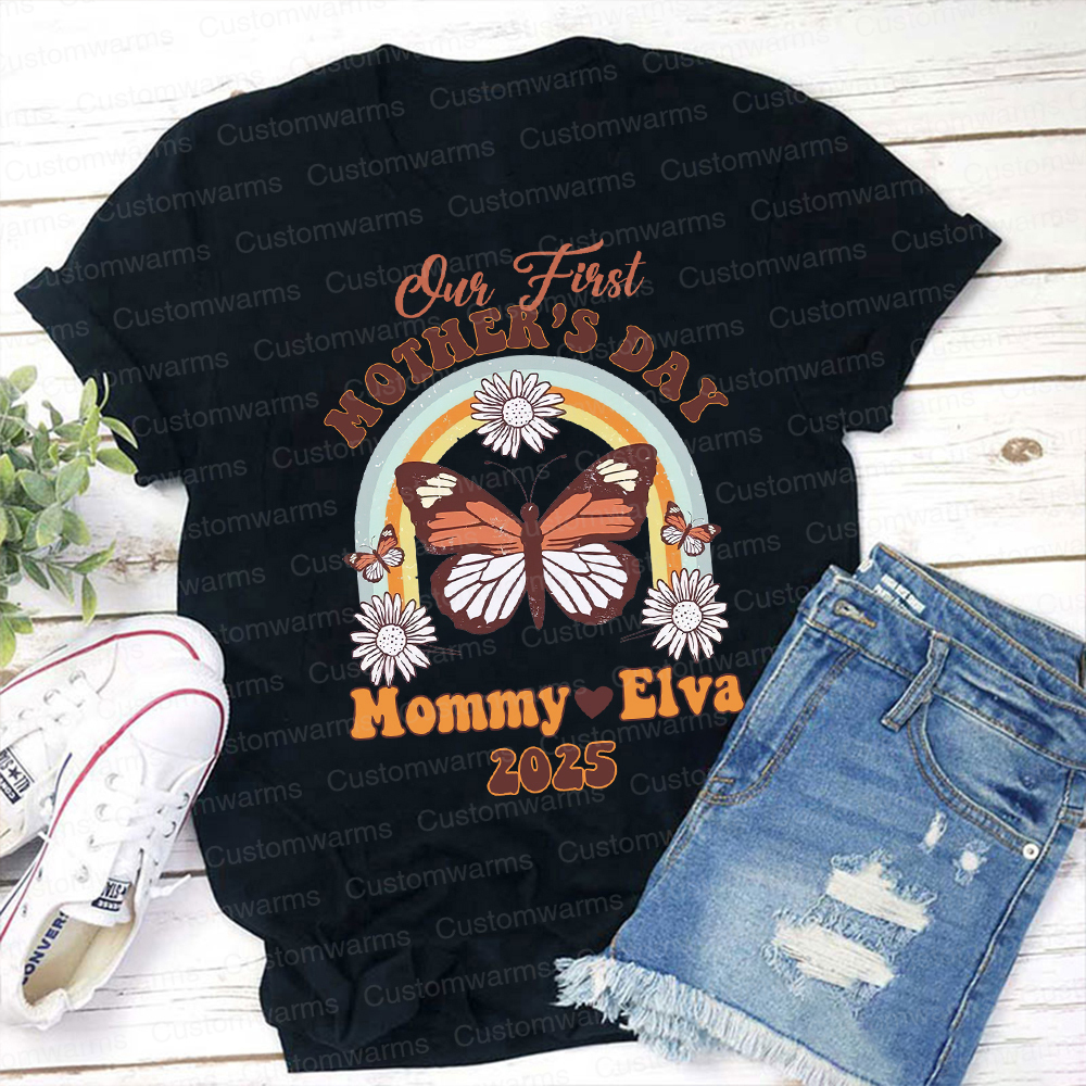 Personalized First Mother's Day Mommy and Baby Outfit | CWFamily34