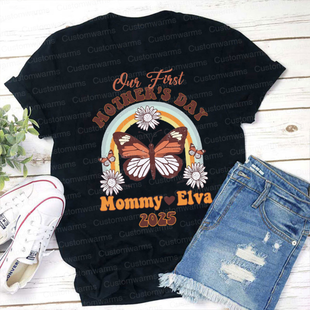 Personalized First Mother's Day Mommy and Baby Outfit | CWFamily34