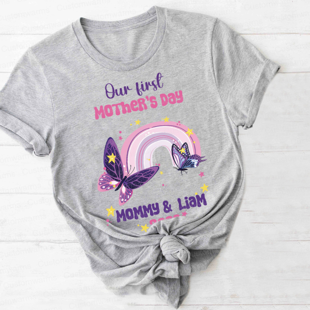 Personalized First Mother's Day Mommy and Baby Outfit | CWFamily38