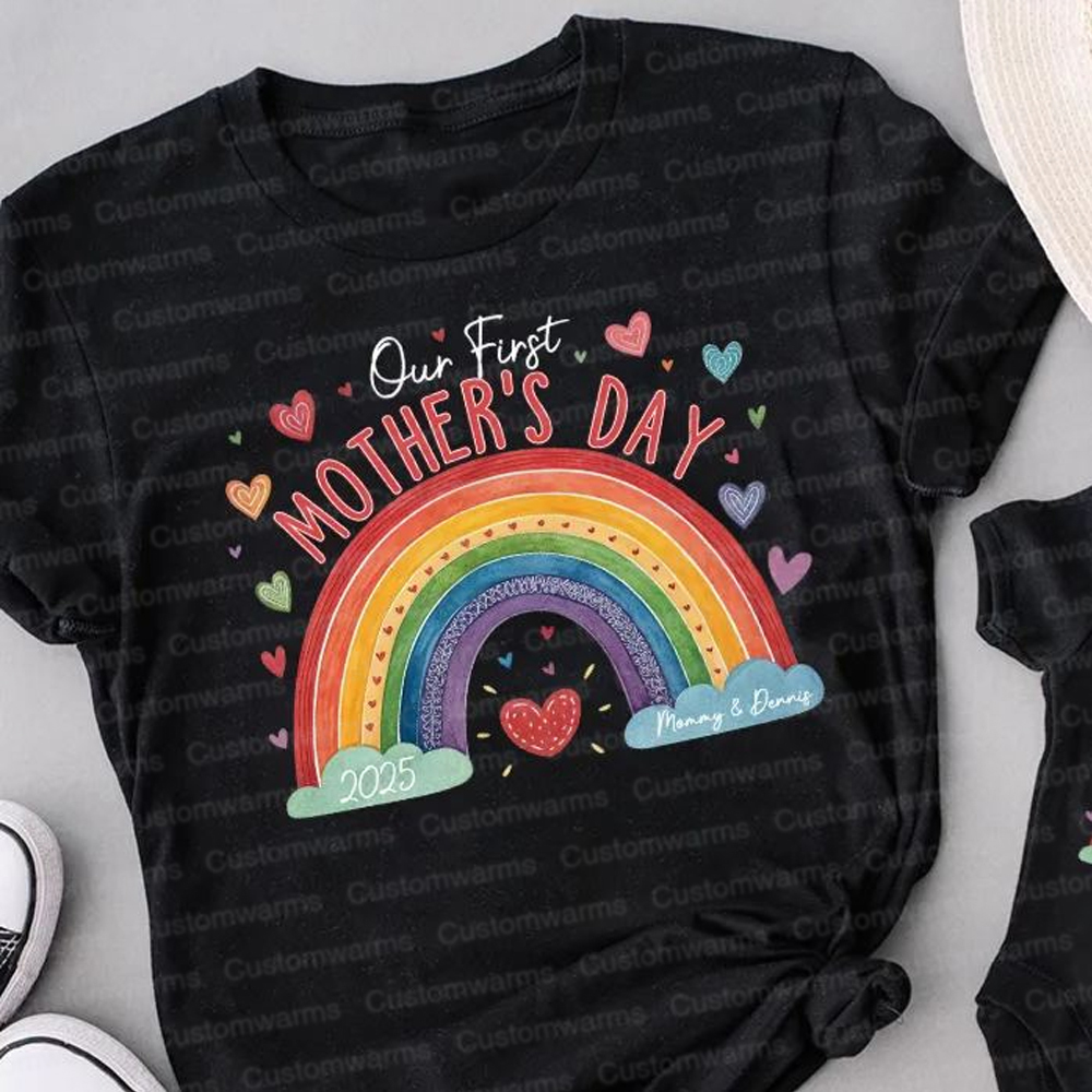 Personalized First Mother's Day Mommy and Baby Outfit | CWFamily21