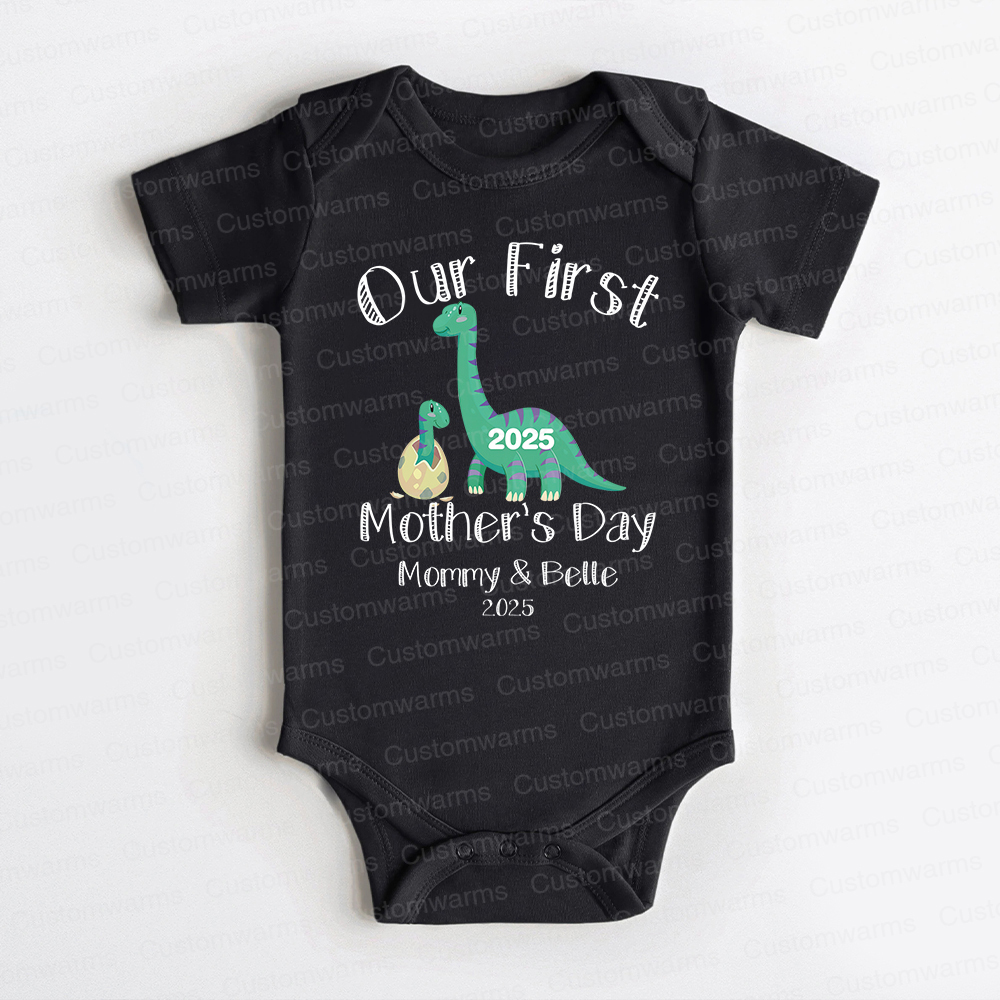Personalized First Mother's Day Mommy and Baby Outfit | CWFamily27