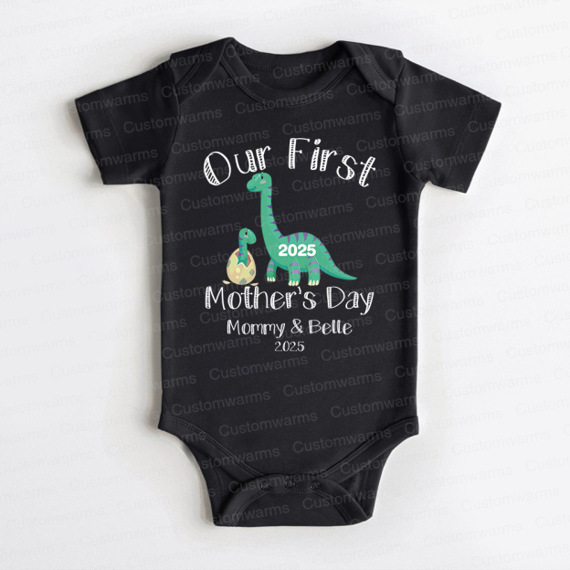 Personalized First Mother's Day Mommy and Baby Outfit | CWFamily27