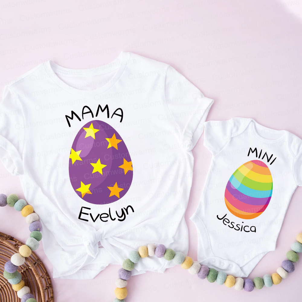 Personalized Family Happy Easter Matching Shirt | CWEaster74