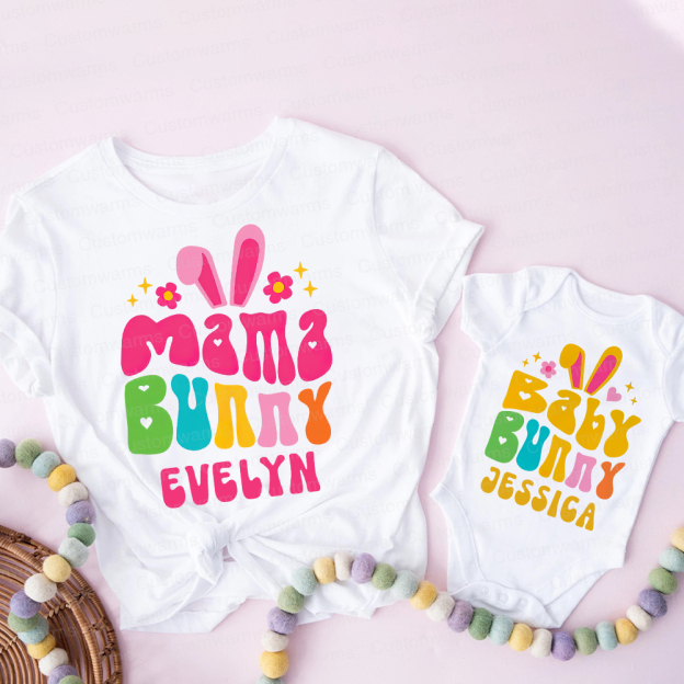 Personalized Family Happy Easter Matching Shirt | CWEaster75