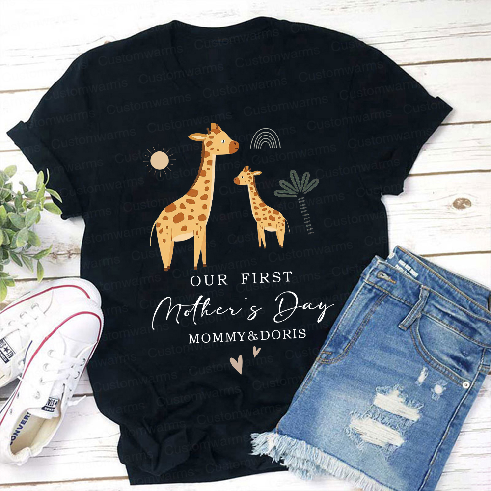 Personalized First Mother's Day Mommy and Baby Outfit | CWFamily28