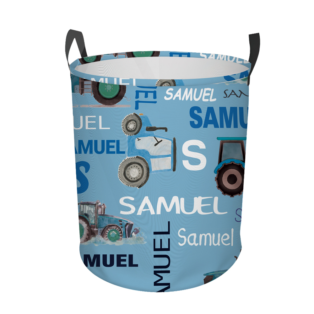 Personalized Laundry Collapsible Baskets with Handle | | CWBasket03
