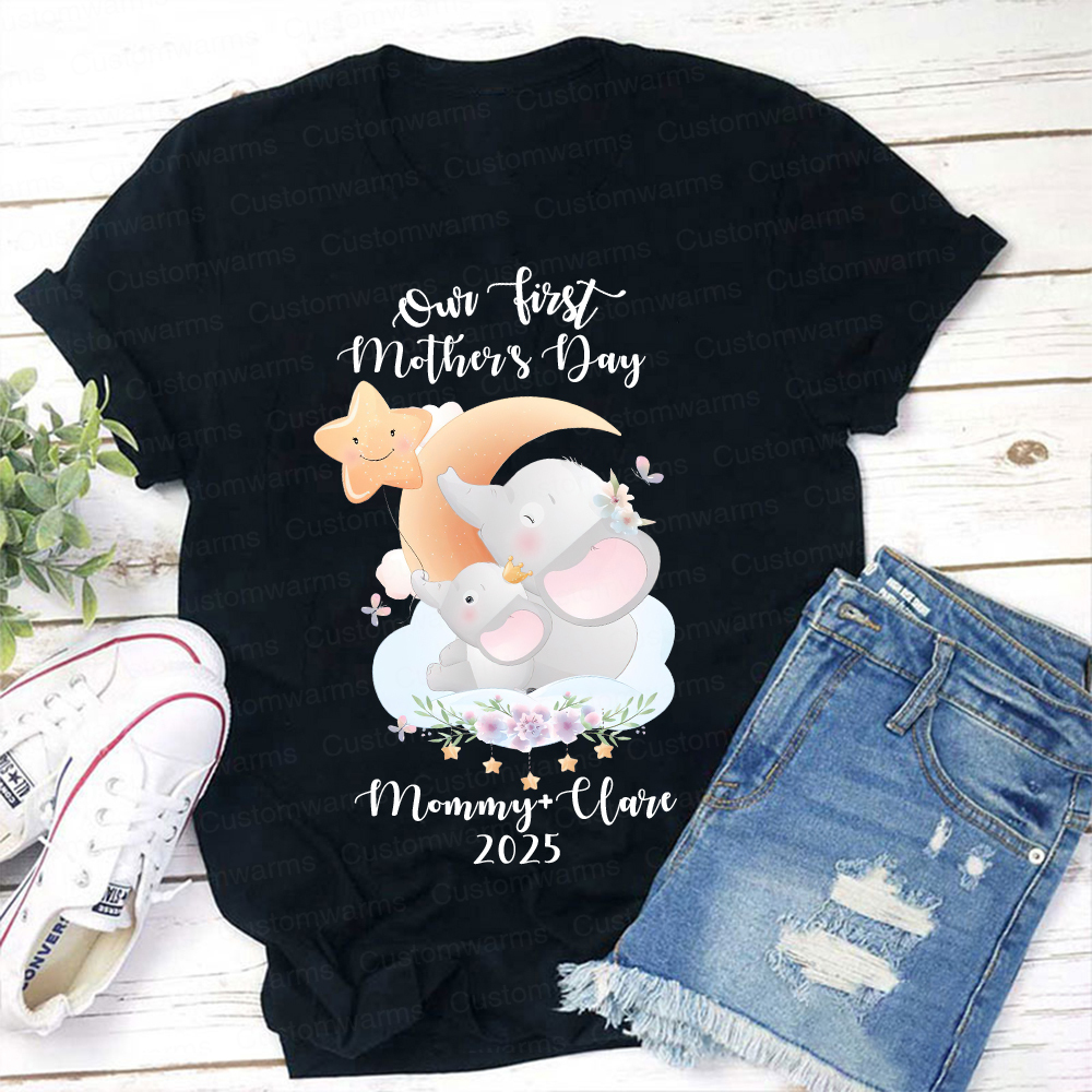Personalized First Mother's Day Mommy and Baby Outfit | CWFamily41