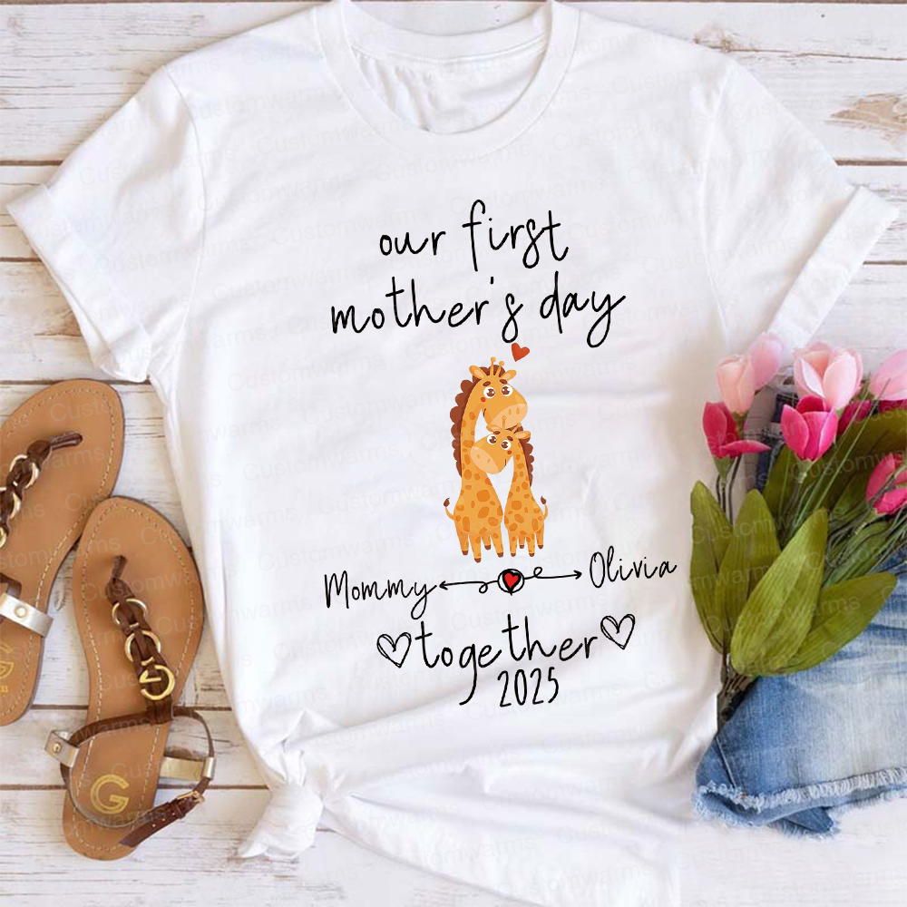 Personalized First Mother's Day Mommy and Baby Outfit | CWFamily43
