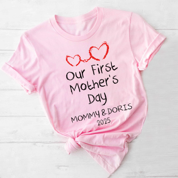 Personalized First Mother's Day Mommy and Baby Outfit | CWFamily44