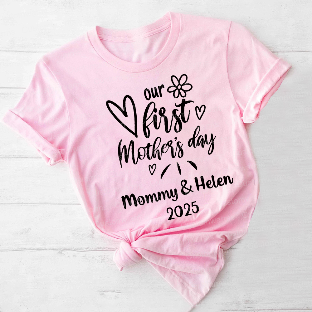 Personalized First Mother's Day Mommy and Baby Outfit | CWFamily45
