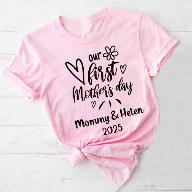 Personalized First Mother's Day Mommy and Baby Outfit | CWFamily45