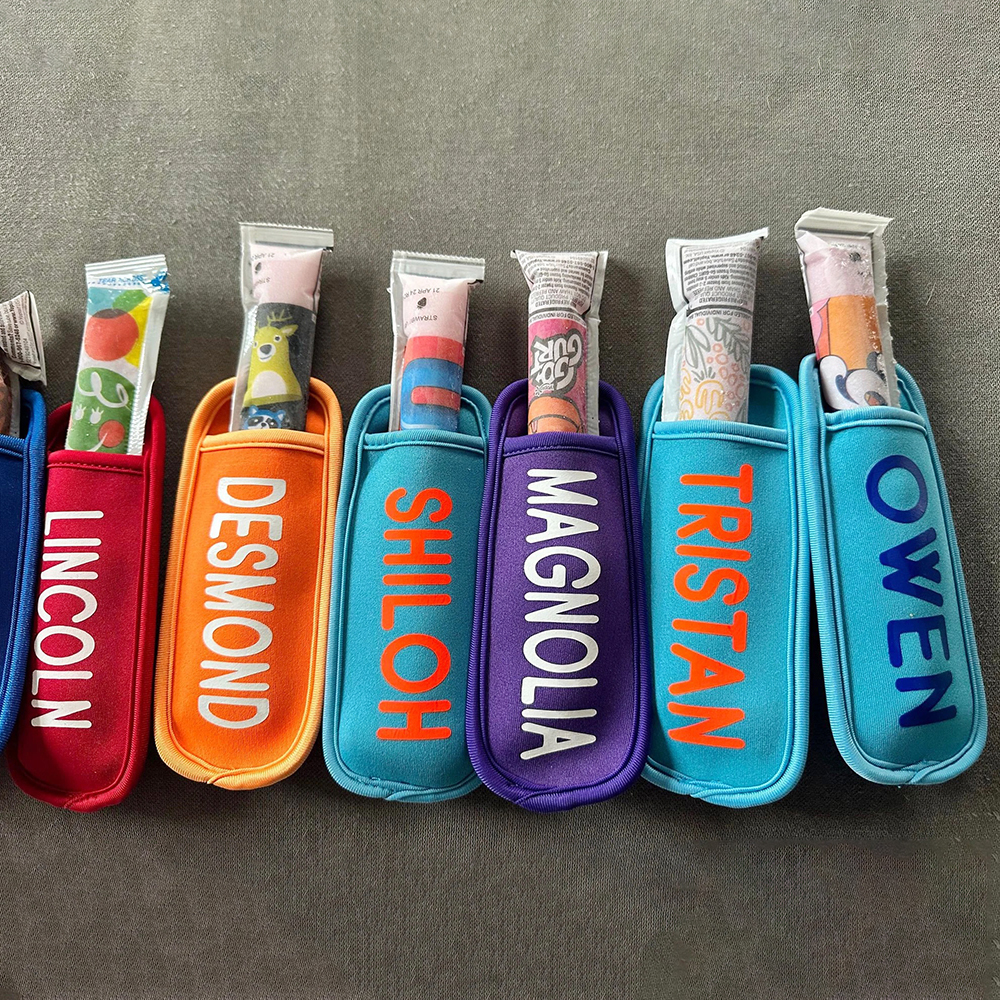 Personalized Icy Frozen Yogurt Popsicle Holder | CWBeach179