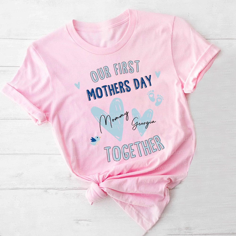 Personalized First Mother's Day Mommy and Baby Outfit | CWFamily47