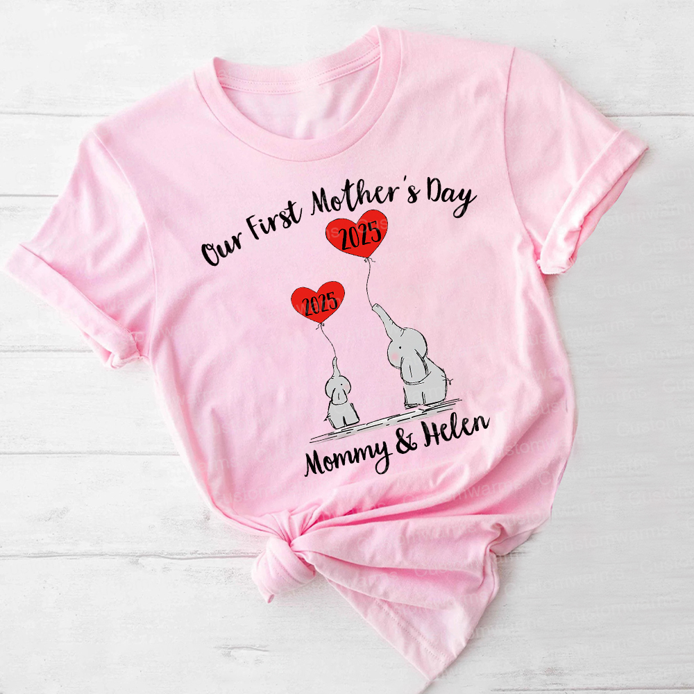 Personalized First Mother's Day Mommy and Baby Outfit | CWFamily48