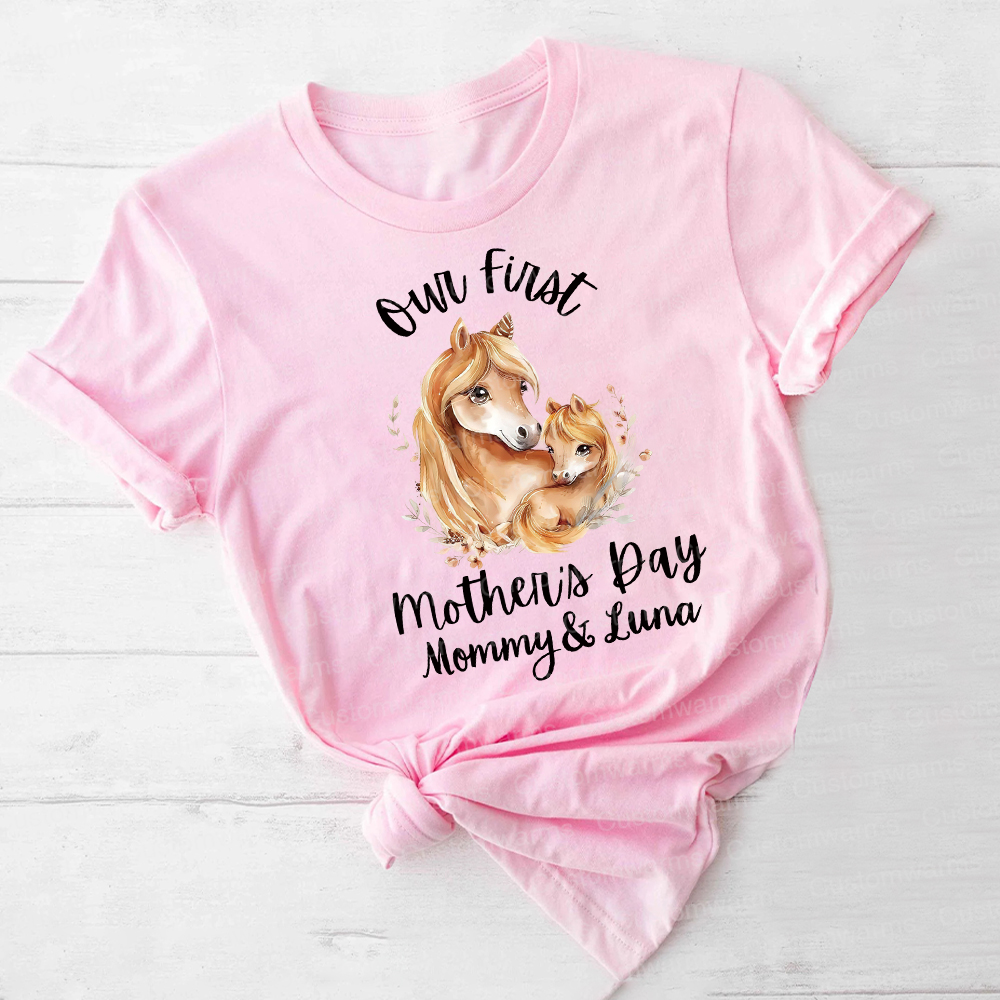 Personalized First Mother's Day Mommy and Baby Outfit | CWFamily51