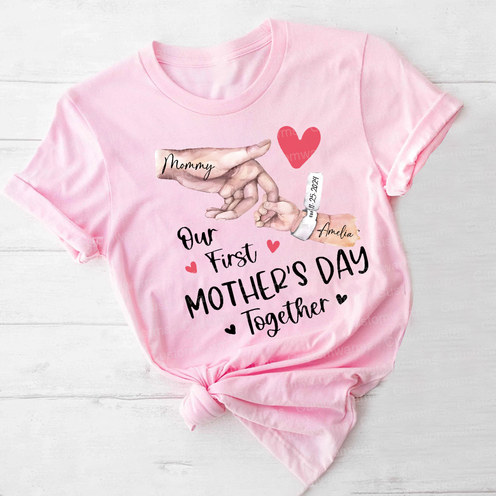 Personalized First Mother's Day Mommy and Baby Outfit | CWFamily57