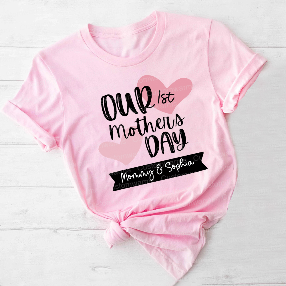 Personalized First Mother's Day Mommy and Baby Outfit | CWFamily58