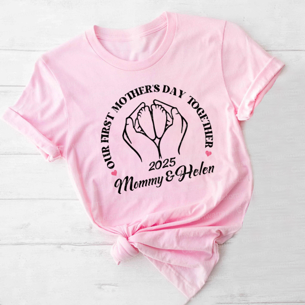 Personalized First Mother's Day Mommy and Baby Outfit | CWFamily63