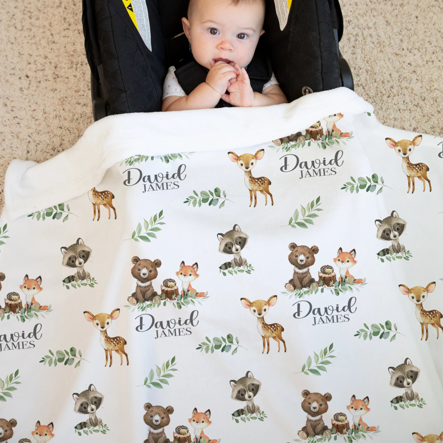Personalized Baby Swaddle Blanket Set for Comfort & Unique | BBBlanket16