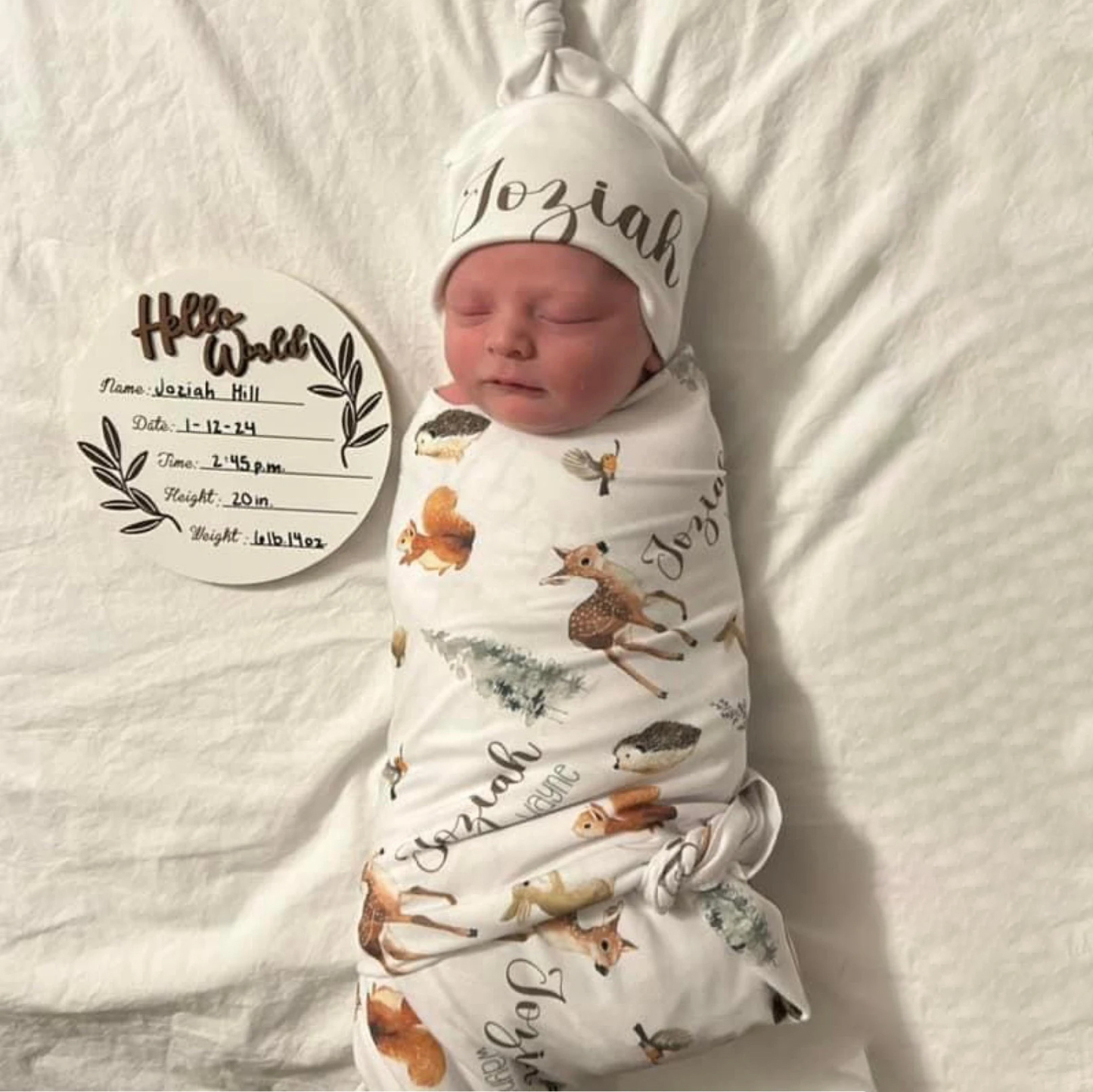 Personalized Baby Swaddle Blanket Set for Comfort & Unique | BBBlanket23