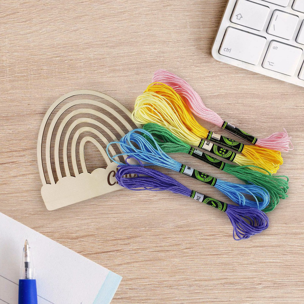 Personalized DIY Rainbow Wooden Kids Craft Kit | CWToy121