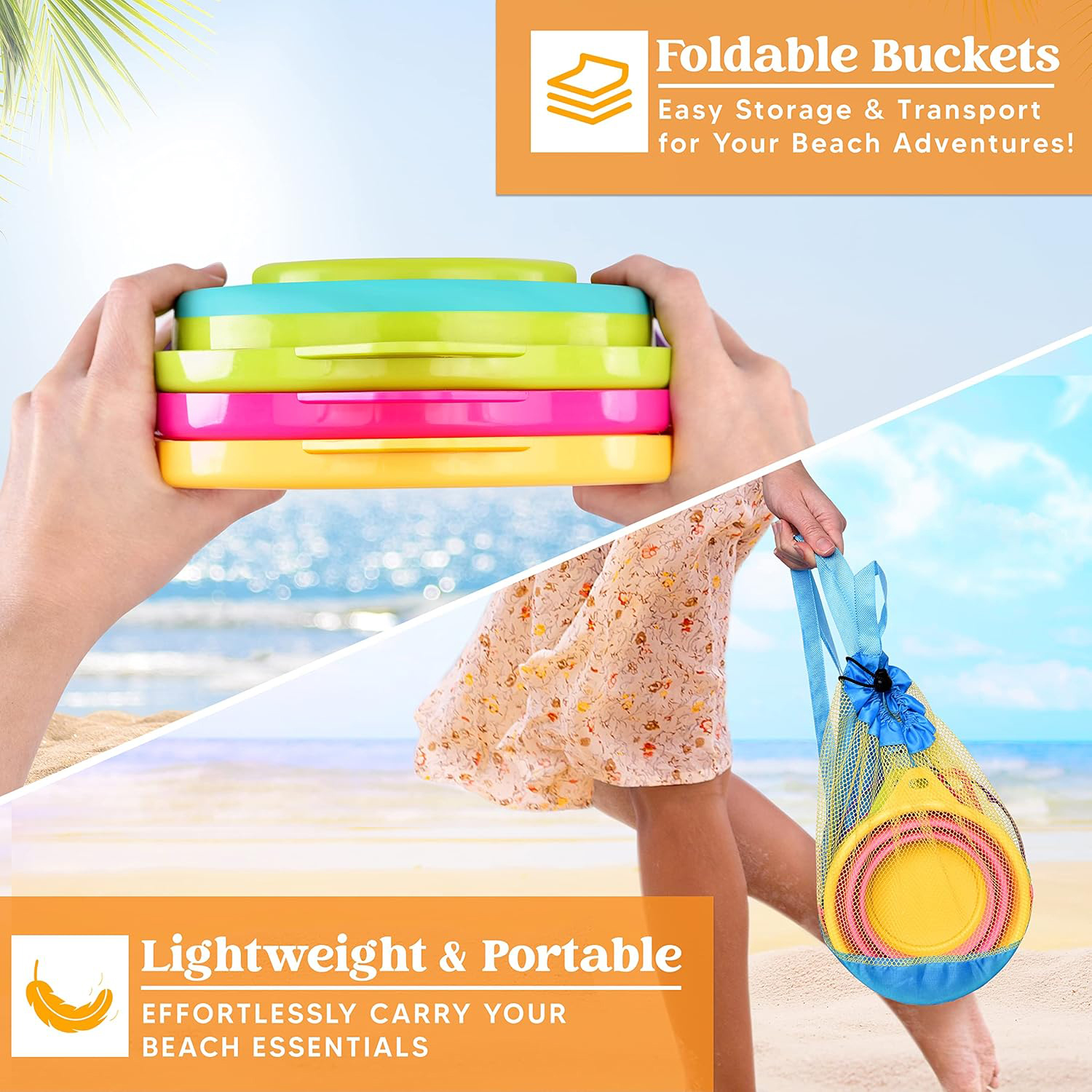 Personalized Kids Summer Beach Bucket Toys | CWBeach182