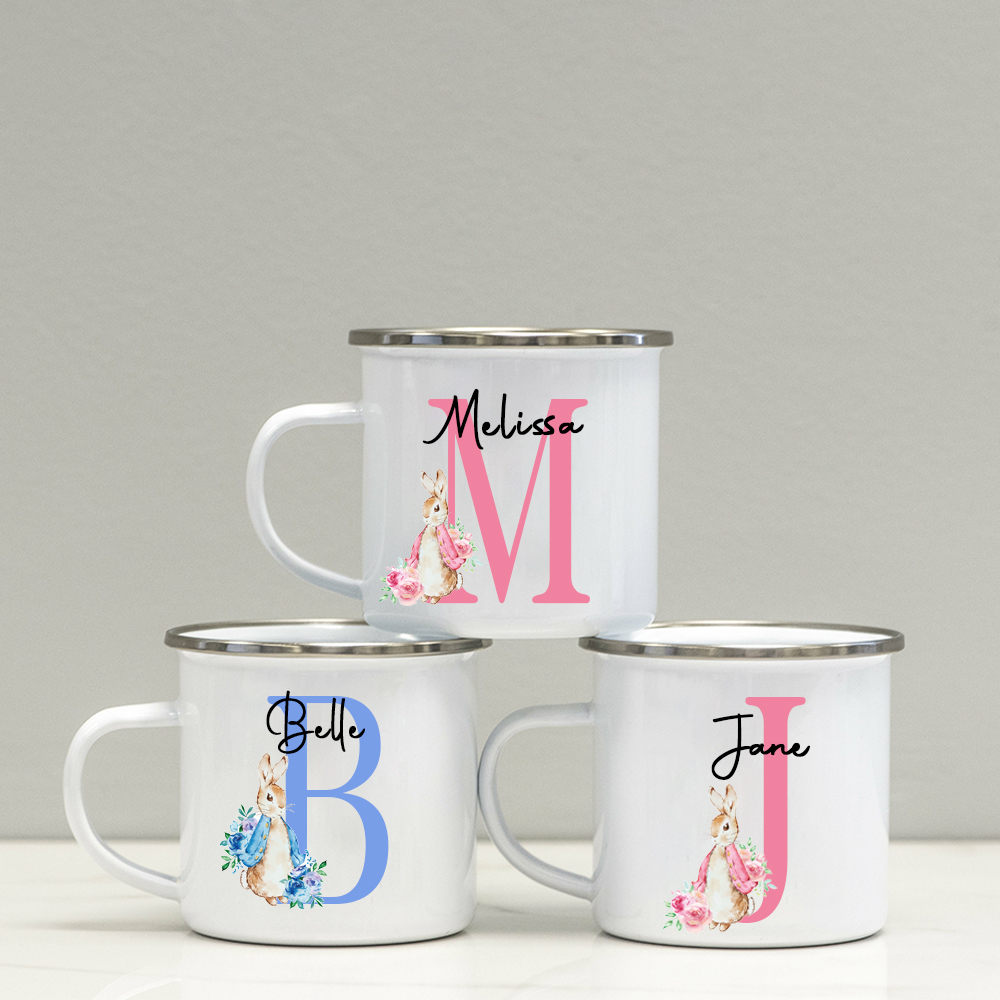 Personalised 12oz Easter Monogram Mugs for Kids  | KidMug40